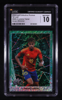 Lamine Yamal 2024 Leaf Metal Collective Promos '90 Leaf Green Shimmer #90B-4 RC #13/50 (CGC 10) at PristineAuction.com