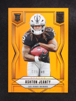 Ashton Jeanty 2025 Elite Status Metallic Orange #113 #035/849 RC at PristineAuction.com