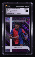 Lamine Yamal 2024 Leaf Collective Promos Pro Set Purple Shimmer #PSB-4 RC #14/299 (CGC 10) at PristineAuction.com