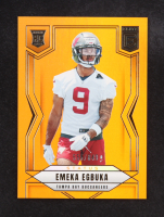 Emeka Egbuka 2025 Elite Status Metallic Orange #102 #555/849 RC at PristineAuction.com