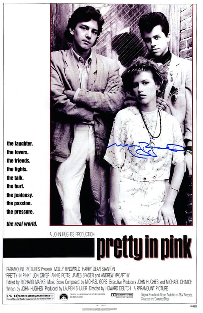 Molly Ringwald Signed "Pretty In Pink" 11x17 Movie Poster (Schwartz) at PristineAuction.com Molly Ringwald Signed "Pretty In Pink" 11x17 Movie Poster (Schwartz) at PristineAuction.com