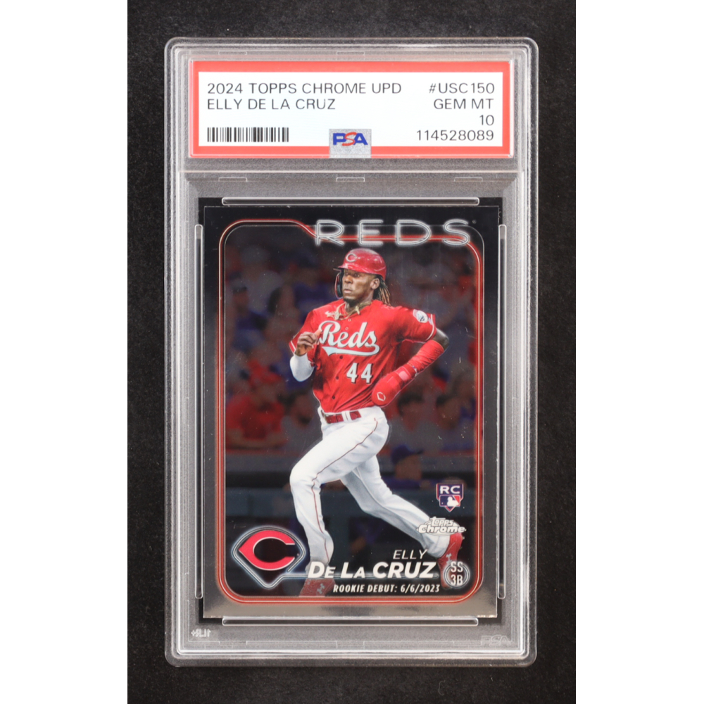 Elly De La Cruz 2024 Topps Chrome Update #USC150 RC (PSA 10) at PristineAuction.com