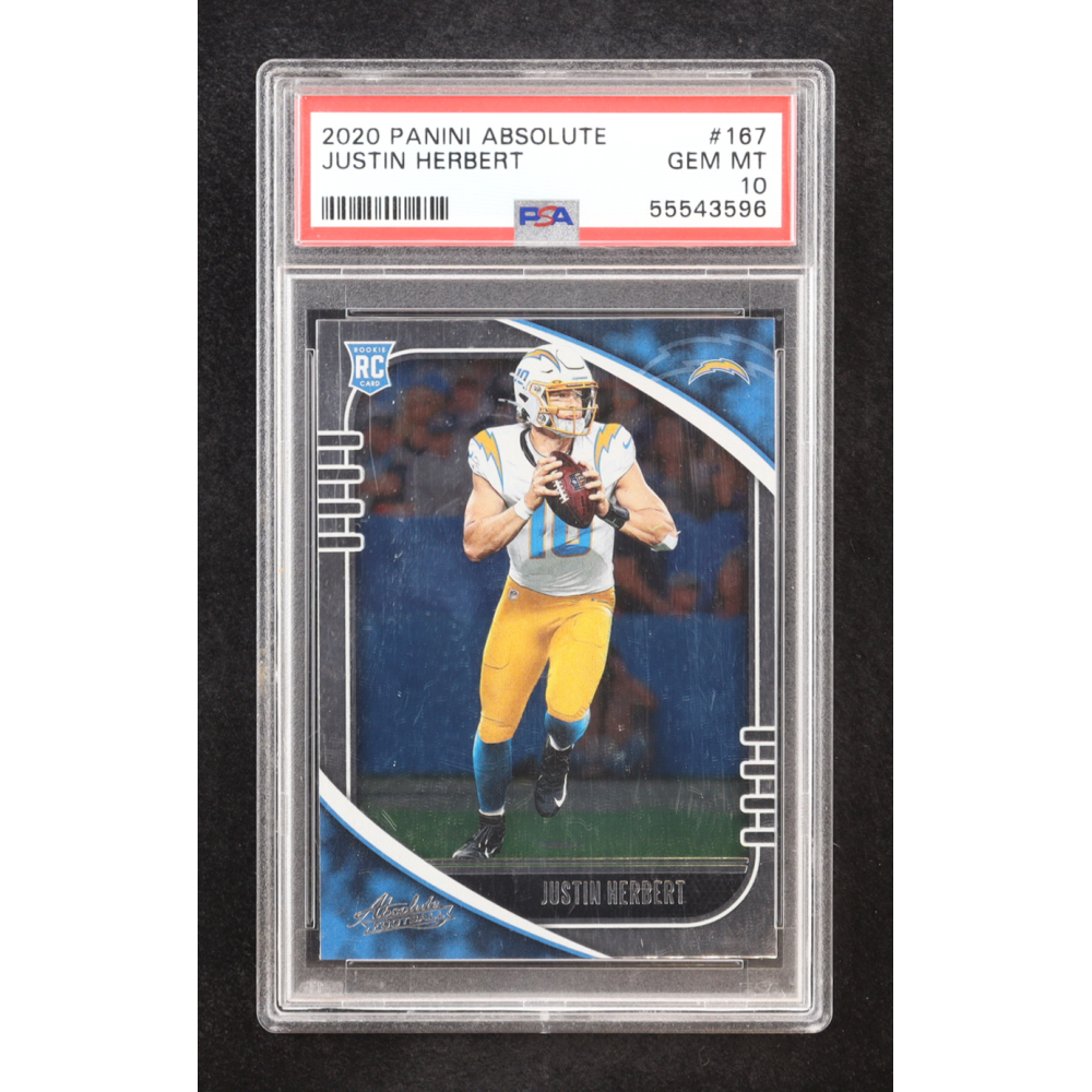 Justin Herbert 2020 Absolute #167 RC (PSA 10) at PristineAuction.com