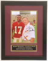 Bobby Bowden & Charlie Ward Signed Florida State Seminoles Custom Framed Photo Display (JSA) at PristineAuction.com