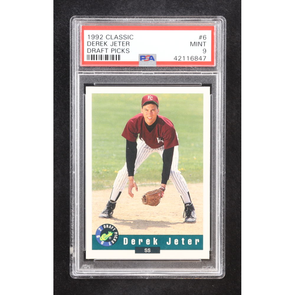 Derek Jeter 1992 Classic Draft Picks #6 RC (PSA 9) at PristineAuction.com