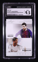 Lionel Messi / Cristiano Ronaldo 2022 Leaf Double Exclusive Legends Edition #LM-CR (CGC 9.5) at PristineAuction.com