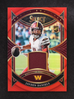 Jayden Daniels 2024 Select Rookie Swatches Prizm Red #20 RC at PristineAuction.com