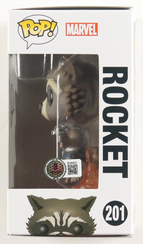 Bradley Cooper Signed "Guardians Of The Galaxy Vol. 2" #201 Rocket Bobble-Head Funko Pop! Vinyl Figure (Beckett) at PristineAuction.com Bradley Cooper Signed "Guardians Of The Galaxy Vol. 2" #201 Rocket Bobble-Head Funko Pop! Vinyl Figure (Beckett) at PristineAuction.com