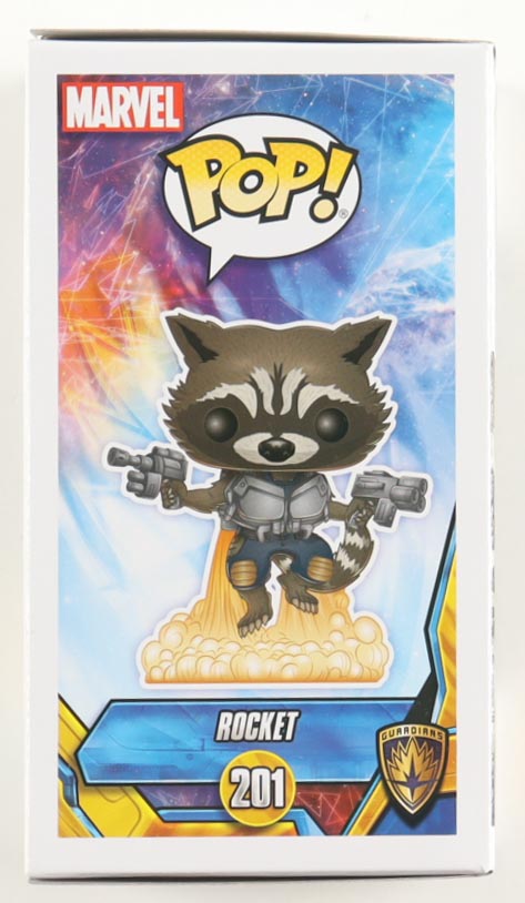 Bradley Cooper Signed "Guardians Of The Galaxy Vol. 2" #201 Rocket Bobble-Head Funko Pop! Vinyl Figure (Beckett) at PristineAuction.com Bradley Cooper Signed "Guardians Of The Galaxy Vol. 2" #201 Rocket Bobble-Head Funko Pop! Vinyl Figure (Beckett) at PristineAuction.com