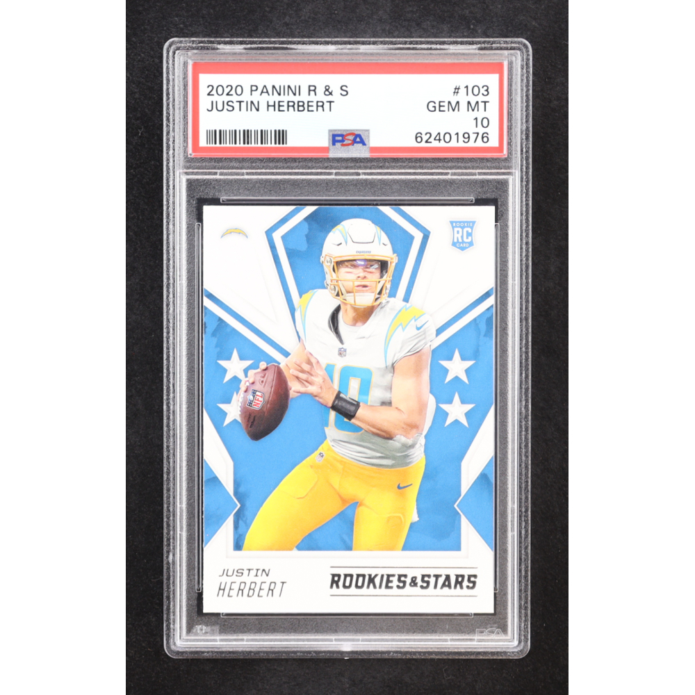 Justin Herbert 2020 Rookies and Stars #103 RC (PSA 10) at PristineAuction.com