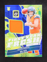 Bo Nix 2024 Donruss Optic First Year Fresh Jerseys Blue Hyper #5 RC at PristineAuction.com