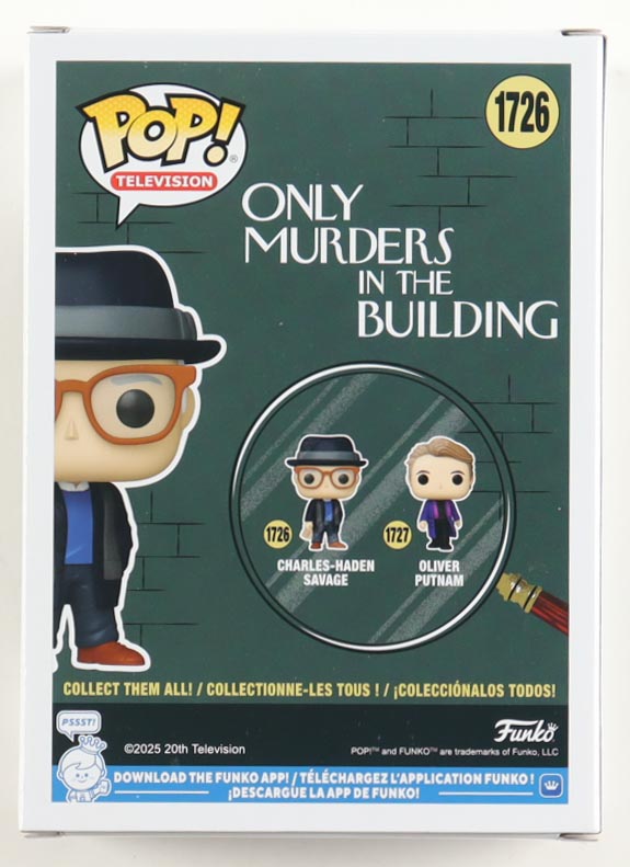 Steve Martin Signed "Only Murders in the Building" #1726 Charles-Haden Savage Funko Pop! Vinyl Figure (Beckett) at PristineAuction.com Steve Martin Signed "Only Murders in the Building" #1726 Charles-Haden Savage Funko Pop! Vinyl Figure (Beckett) at PristineAuction.com