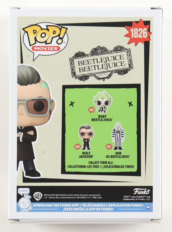 Willem Dafoe Signed "Beetlejuice Beetlejuice" #1826 Wolf Jackson Funko Pop! Vinyl Figure (Beckett) at PristineAuction.com Willem Dafoe Signed "Beetlejuice Beetlejuice" #1826 Wolf Jackson Funko Pop! Vinyl Figure (Beckett) at PristineAuction.com