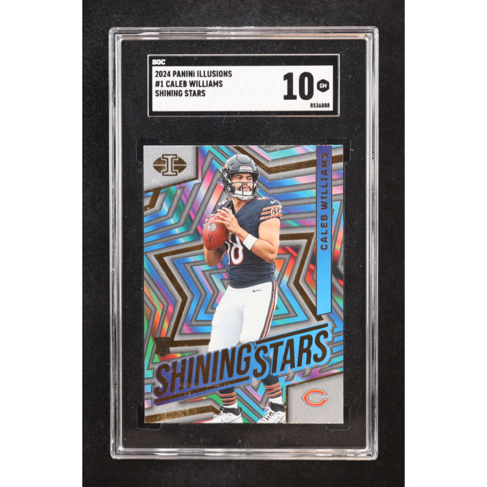 Caleb Williams 2024 Panini Illusions Shining Stars #1 RC (SGC 10) at PristineAuction.com