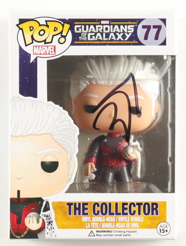 Benicio Del Toro Signed "Guardians of the Galaxy" #77 The Collector Funko Pop! Vinyl Figure (Beckett) at PristineAuction.com Benicio Del Toro Signed "Guardians of the Galaxy" #77 The Collector Funko Pop! Vinyl Figure (Beckett) at PristineAuction.com