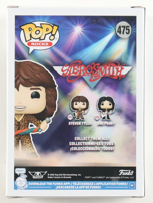 Steven Tyler Signed Aerosmith #475 Funko Pop! Vinyl Figure (Beckett at PristineAuction.com Steven Tyler Signed Aerosmith #475 Funko Pop! Vinyl Figure (Beckett at PristineAuction.com