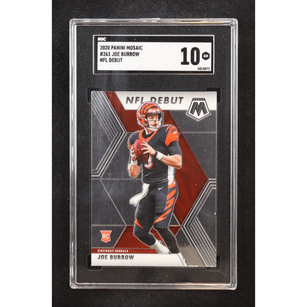 Joe Burrow 2020 Panini Mosaic #261 DEB RC (SGC 10) at PristineAuction.com