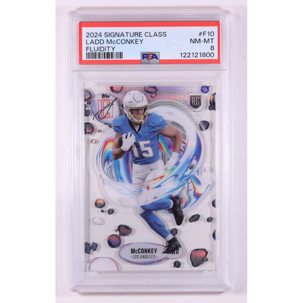 Ladd McConkey 2024 Topps Signature Class Fluidity #F-10 RC (PSA 10) at PristineAuction.com