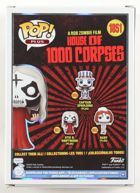 Bill Moseley Signed "House of 1000 Corpses" #1851 Otis B. Driftwood Funko Pop! Vinyl Figure Inscribed "Otis" (Beckett) at PristineAuction.com Bill Moseley Signed "House of 1000 Corpses" #1851 Otis B. Driftwood Funko Pop! Vinyl Figure Inscribed "Otis" (Beckett) at PristineAuction.com