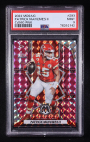 Patrick Mahomes II 2022 Panini Mosaic Camo Pink Prizm #293 (PSA 9) at PristineAuction.com