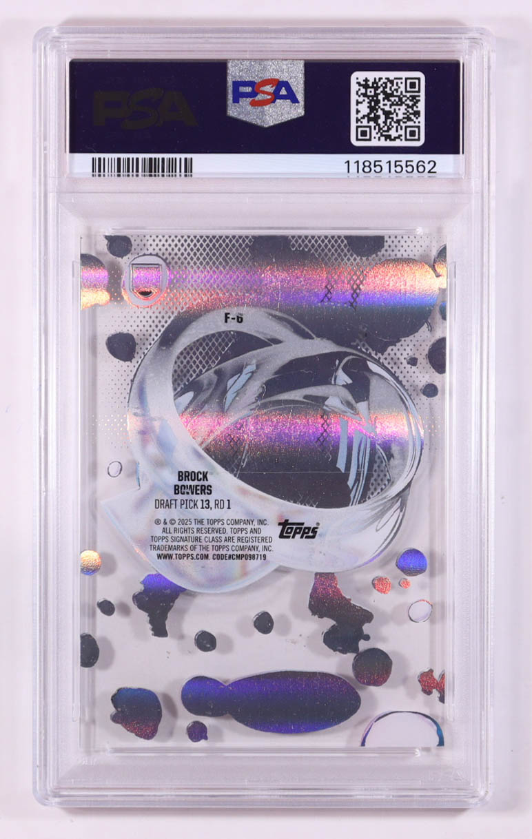 Brock Bowers 2024 Topps Signature Class Fluidity #F-6 RC (PSA 9) at PristineAuction.com Brock Bowers 2024 Topps Signature Class Fluidity #F-6 RC (PSA 9) at PristineAuction.com