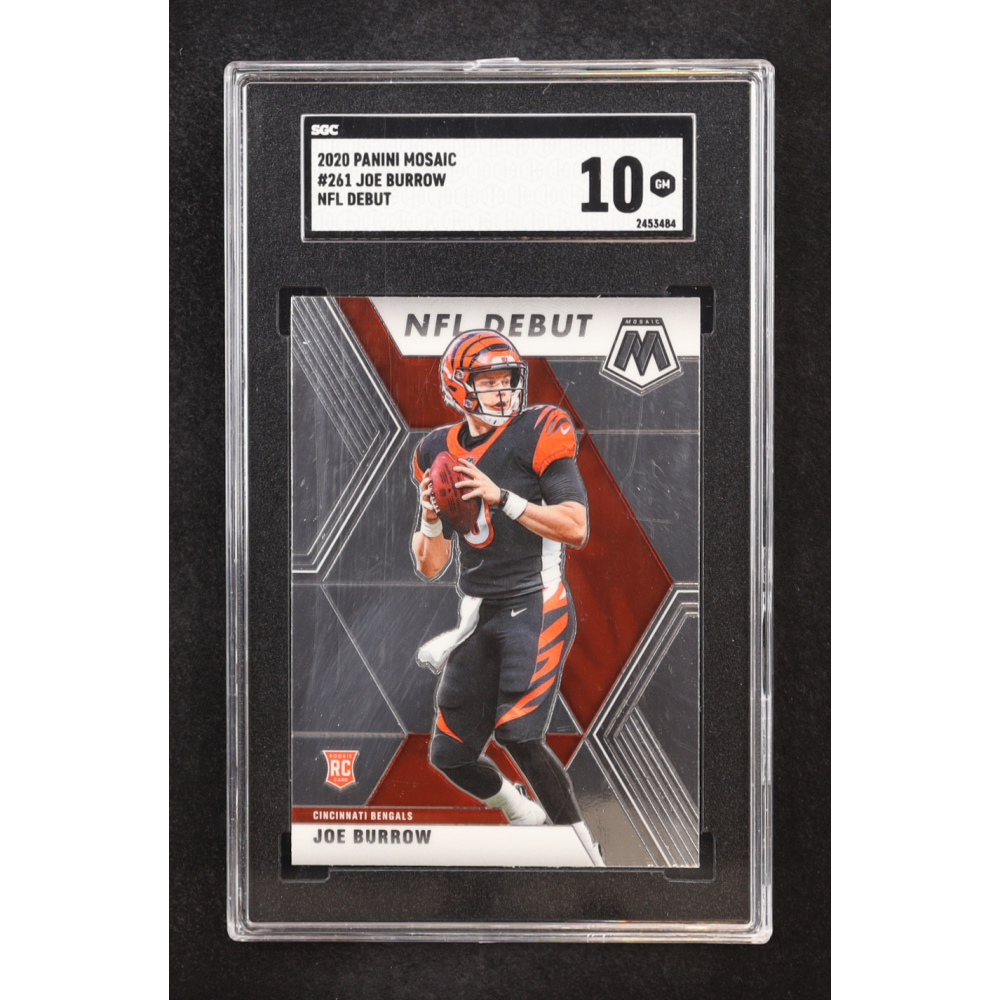 Joe Burrow 2020 Panini Mosaic #261 DEB RC (SGC 10) at PristineAuction.com