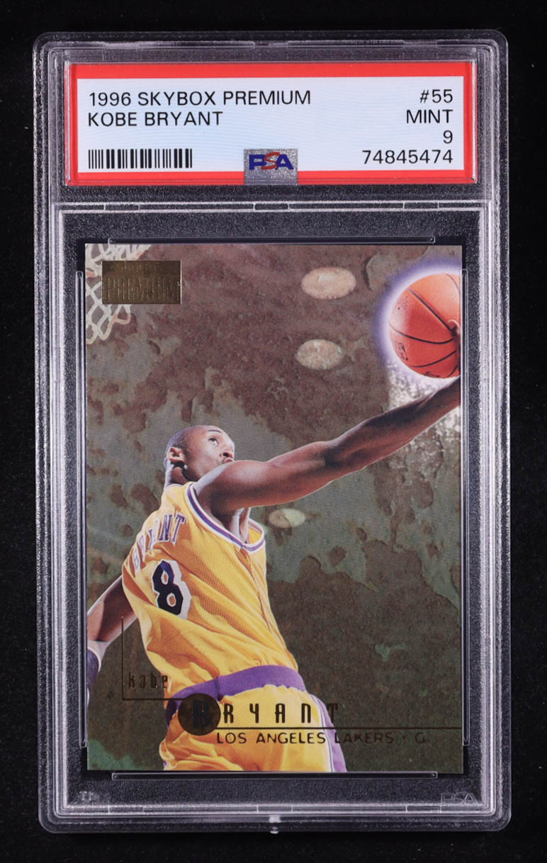 Kobe Bryant 1996 Skybox Premium #55 RC (PSA 9) at PristineAuction.com Kobe Bryant 1996 Skybox Premium #55 RC (PSA 9) at PristineAuction.com
