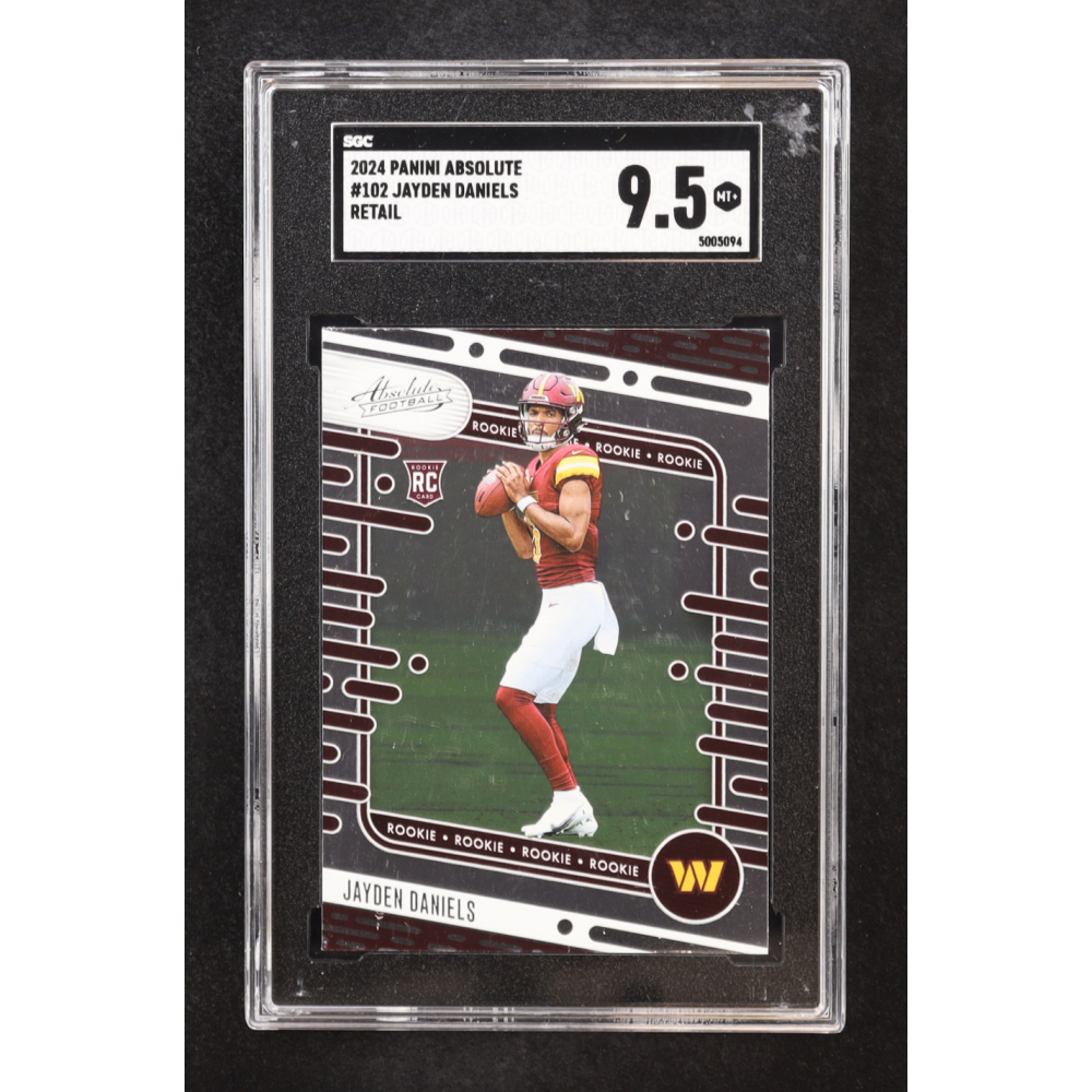 Jayden Daniels 2024 Absolute Retail #102 RC (SGC 9.5) at PristineAuction.com