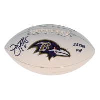 Joe Flacco Signed Ravens Logo Football Inscribed "SB XLVII MVP" (Beckett) at PristineAuction.com