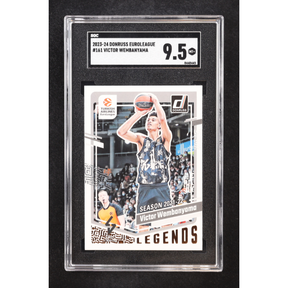 Victor Wembanyama 2023-24 Donruss Optic Turkish Airlines EuroLeague #161 LEG RC (SGC 9.5) at PristineAuction.com