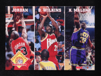 Michael Jordan / Dominique Wilkins / Karl Malone 1993-94 Hoops #283 LL at PristineAuction.com