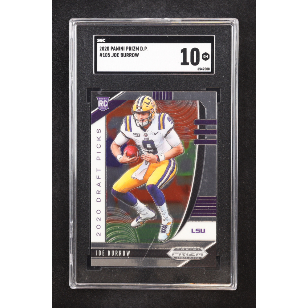 Joe Burrow 2020 Panini Prizm Draft Picks #105 RC (SGC 10) at PristineAuction.com