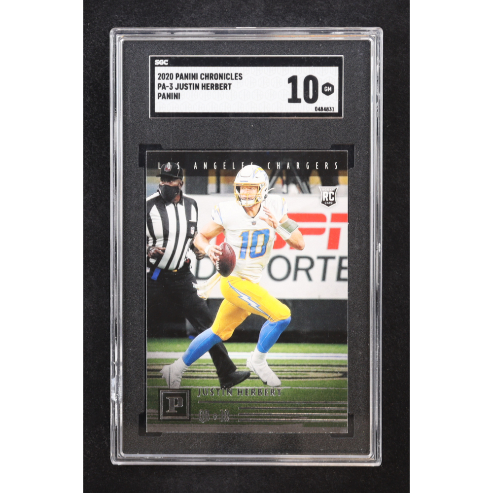 Justin Herbert 2020 Panini #3 RC (SGC 10) at PristineAuction.com