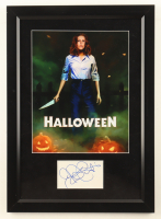Jamie Lee Curtis Signed "Halloween" Custom Framed Cut Display (AutographCOA & AutographPros) at PristineAuction.com