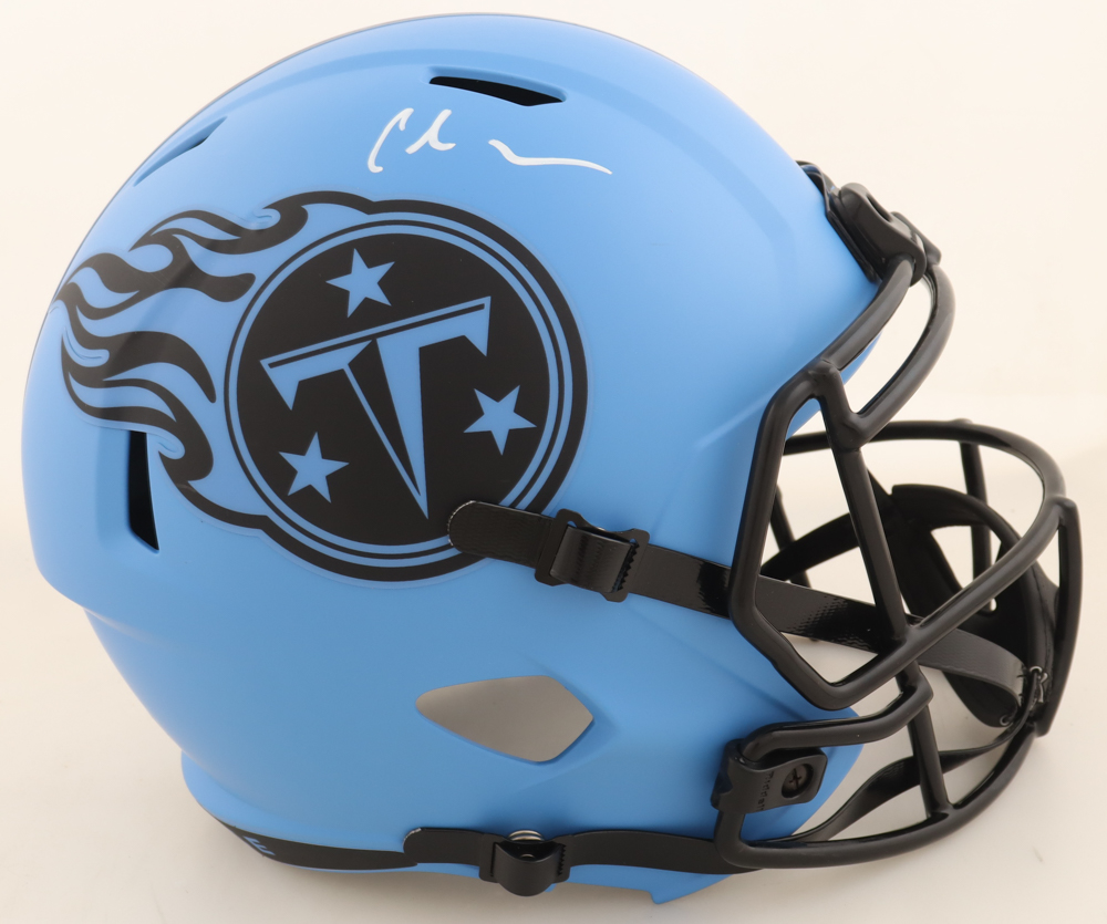 Chris Johnson Signed Titans Full-Size Rave Alternate Speed Helmet (Beckett) at PristineAuction.com Chris Johnson Signed Titans Full-Size Rave Alternate Speed Helmet (Beckett) at PristineAuction.com