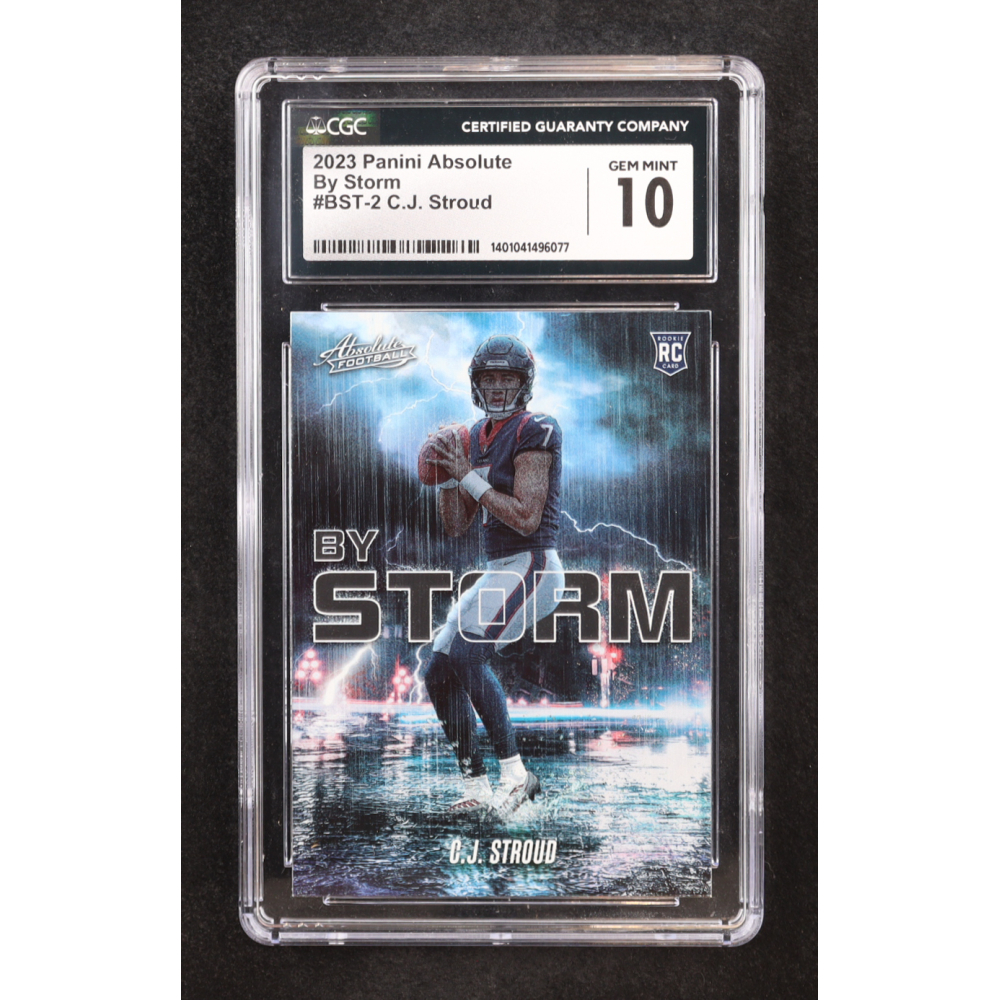 CJ Stroud 2023 Absolute By Storm #2 RC (CGC 10) at PristineAuction.com