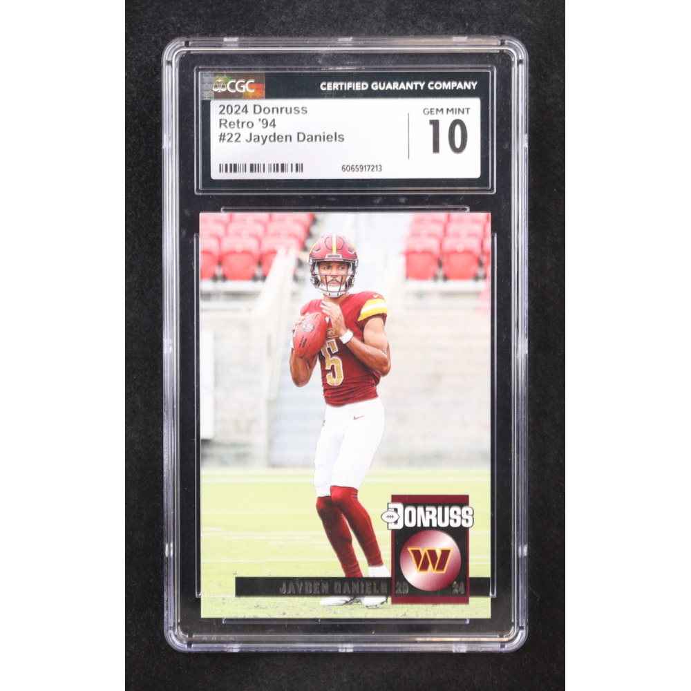 Jayden Daniels 2024 Donruss Retro '94 #22 RC (CGC 10) at PristineAuction.com