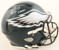CJ Gardner-Johnson Signed Eagles Full-Size Authentic Speed Helmet Inscribed "SB LIV Champs" (Beckett) at PristineAuction.com