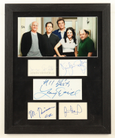 "Seinfeld" Custom Framed Cut Display Cast-Signed By (5) With Jerry Seinfeld, Larry David, Jason Alexander, Julia Louis-Dreyfus Inscribed "All Best!" (AutographCOA & AutographPros) at PristineAuction.com