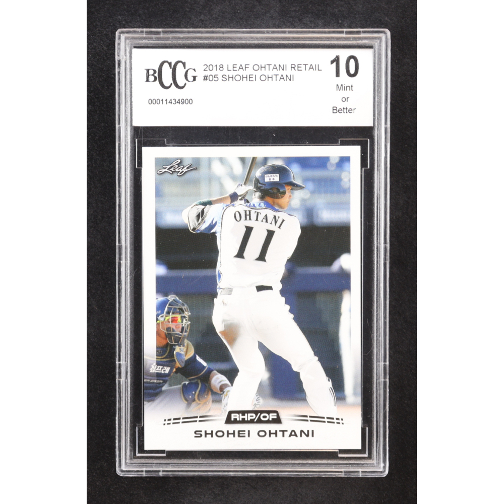 Shohei Ohtani 2018 Leaf Ohtani Retail #05 RC (BCCG 10) at PristineAuction.com