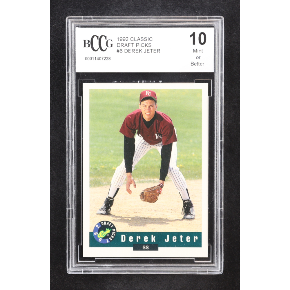 Derek Jeter 1992 Classic Draft Picks #6 RC (BCCG 10) at PristineAuction.com