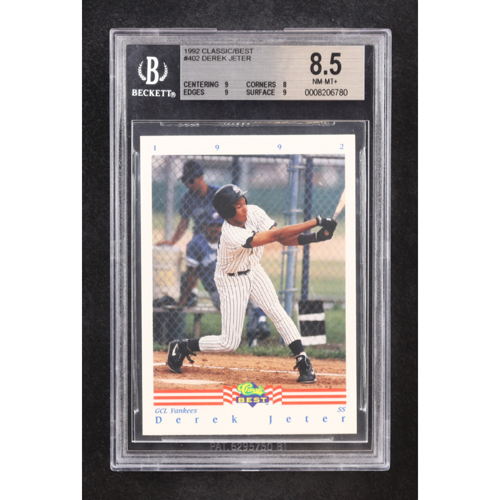 Derek Jeter 1992 Classic/Best #402 RC (BGS 8.5) at PristineAuction.com