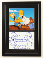 David Silverman Signed "The Simpsons" Custom Framed Photo Sketch Display (AutographCOA & AutographPros) at PristineAuction.com
