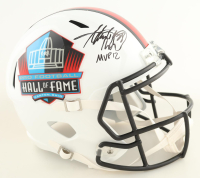 Adrian Peterson Signed NFL Hall of Fame Speed Helmet Inscribed "MVP" (JSA) at PristineAuction.com