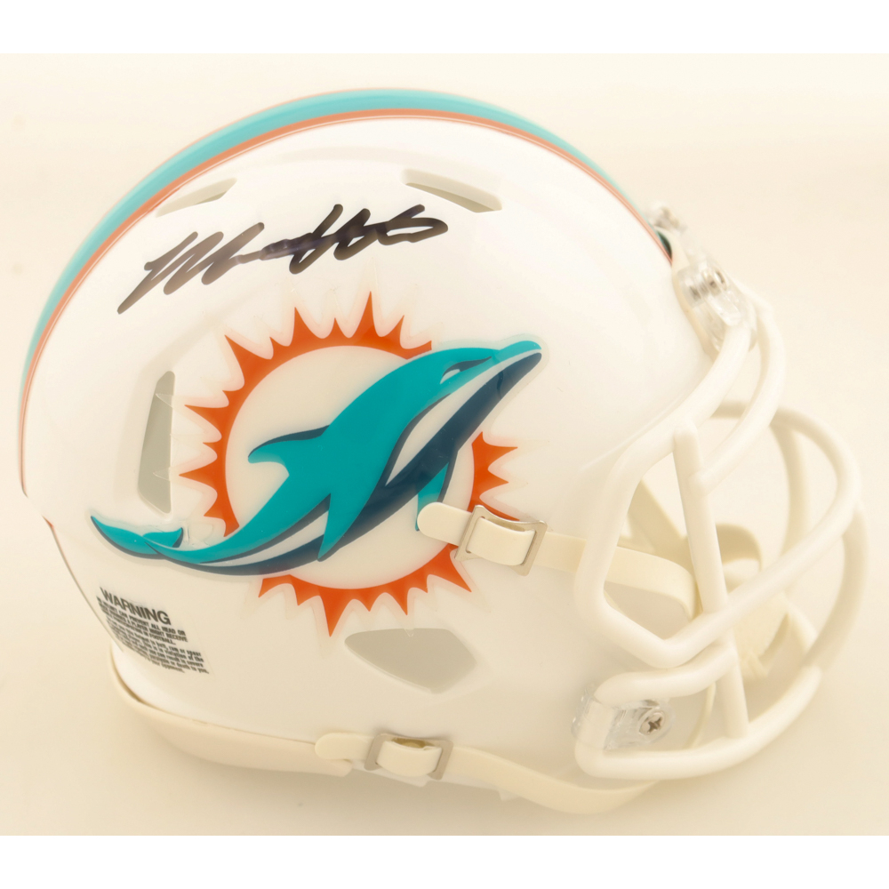 Malik Washington Signed Dolphins Speed Mini Helmet (JSA) at PristineAuction.com