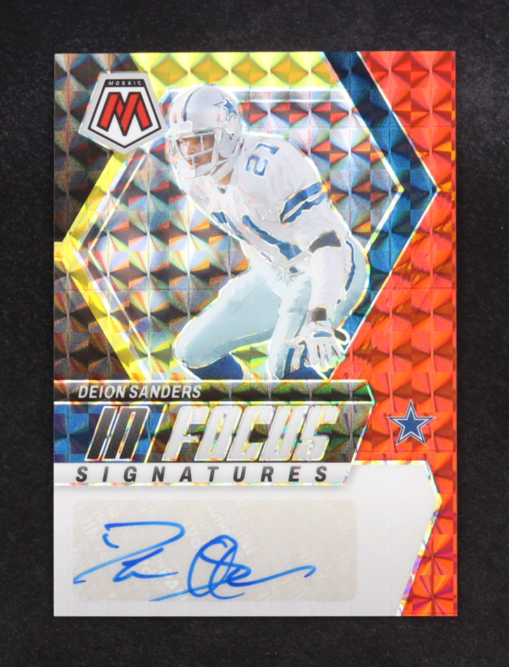 Deion Sanders 2024 Panini Mosaic In Focus Signatures #23 at PristineAuction.com Deion Sanders 2024 Panini Mosaic In Focus Signatures #23 at PristineAuction.com