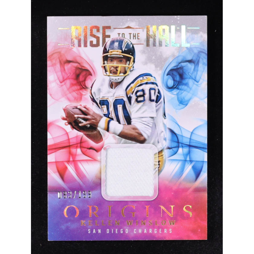 Kellen Winslow 2025 Panini Origins Rise to the Hall Jerseys #30 #083/199 at PristineAuction.com