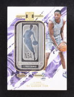 De'Aaron Fox 2023-24 Panini Impeccable Silver NBA Logo Holo Gold #22 #04/10 at PristineAuction.com