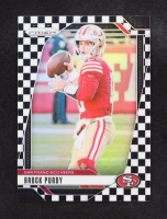 Brock Purdy 2024 Panini Prizm Prizms Black and White Checker #249 at PristineAuction.com