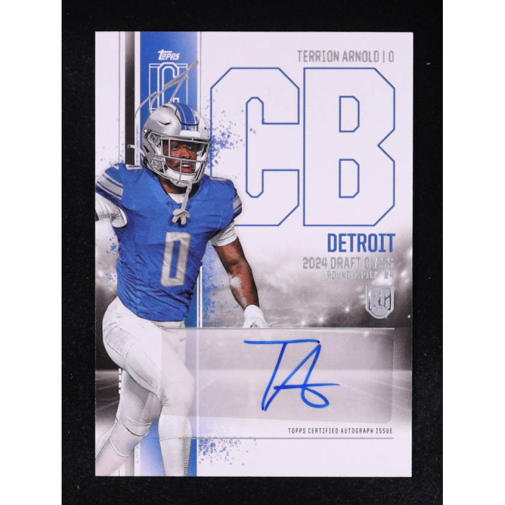 Terrion Arnold 2024 Topps Signature Class Rookie Autographs #RCA-TA CLASS I RC at PristineAuction.com